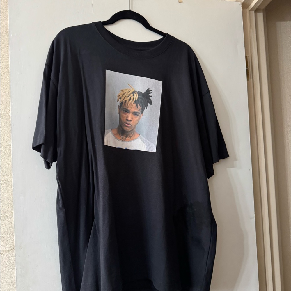 Black XXXTentacion Mug Shot Graphic T-Shirt